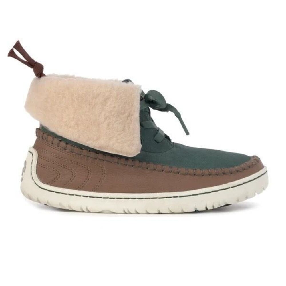 Manitobah Mukluks Women's Skoden Suede Leather Ankle Boots Sage Brown Size 9 NEW